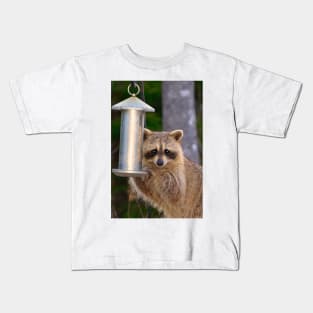 Raccoon Thief Kawaii. Kids T-Shirt